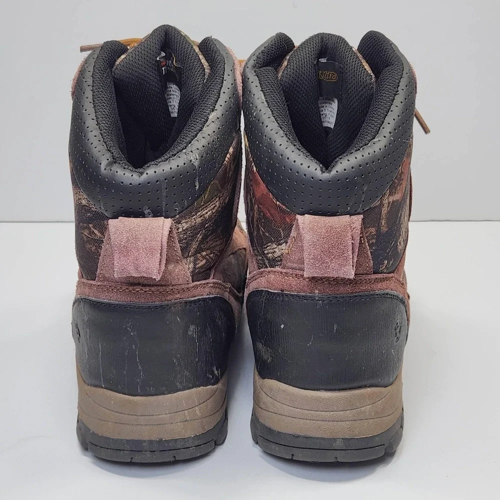 Northside Boots Mens Size 7 Brown Camo Suede Waterproof Thinsulate Hiking Snow